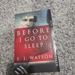 Before I Go To Sleep Book